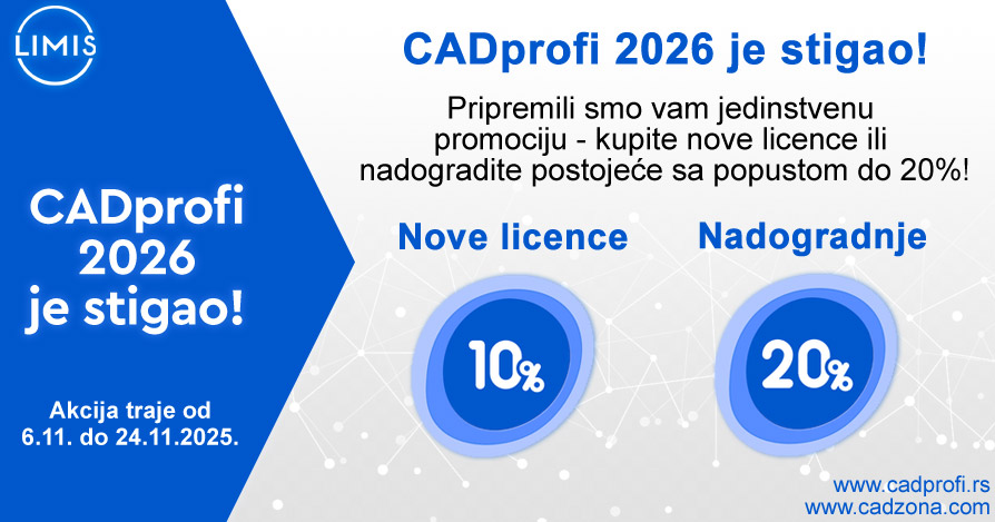 CADprofi 2026: Nova verzija uz promo popust do 24. novembra